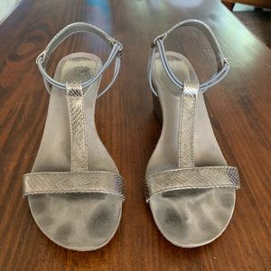 Style & Co Metallic Mulan Wedge Sandal